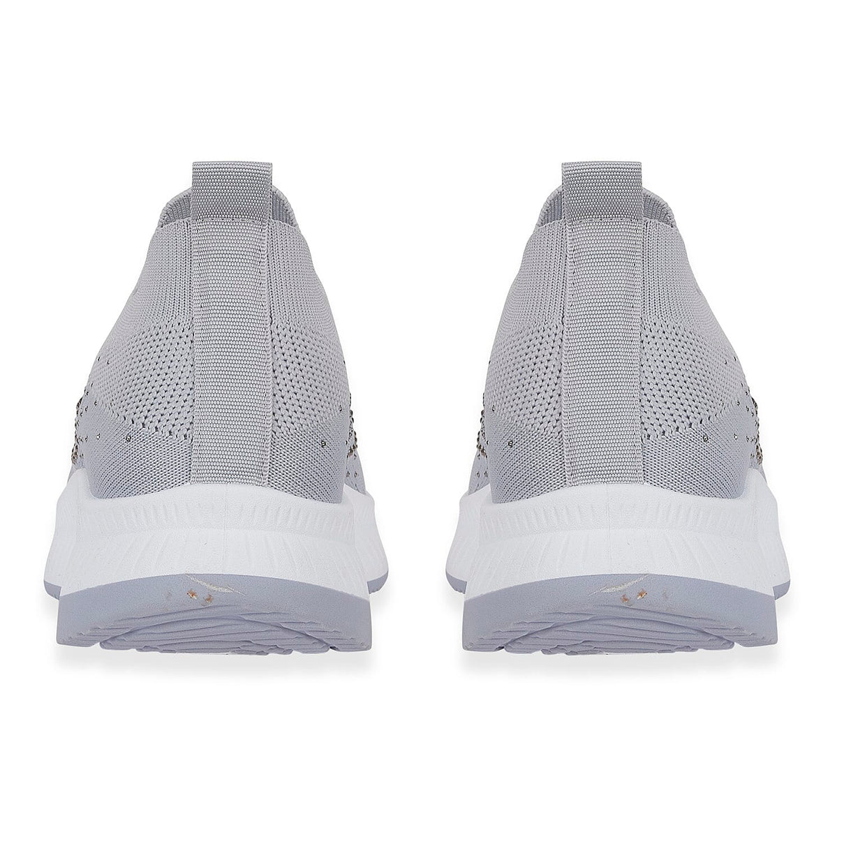 Negroni Ladies Lightweight Slip On Leisure Shoe With Decorative Diamantes (Size 6) - Grey V32492321 2