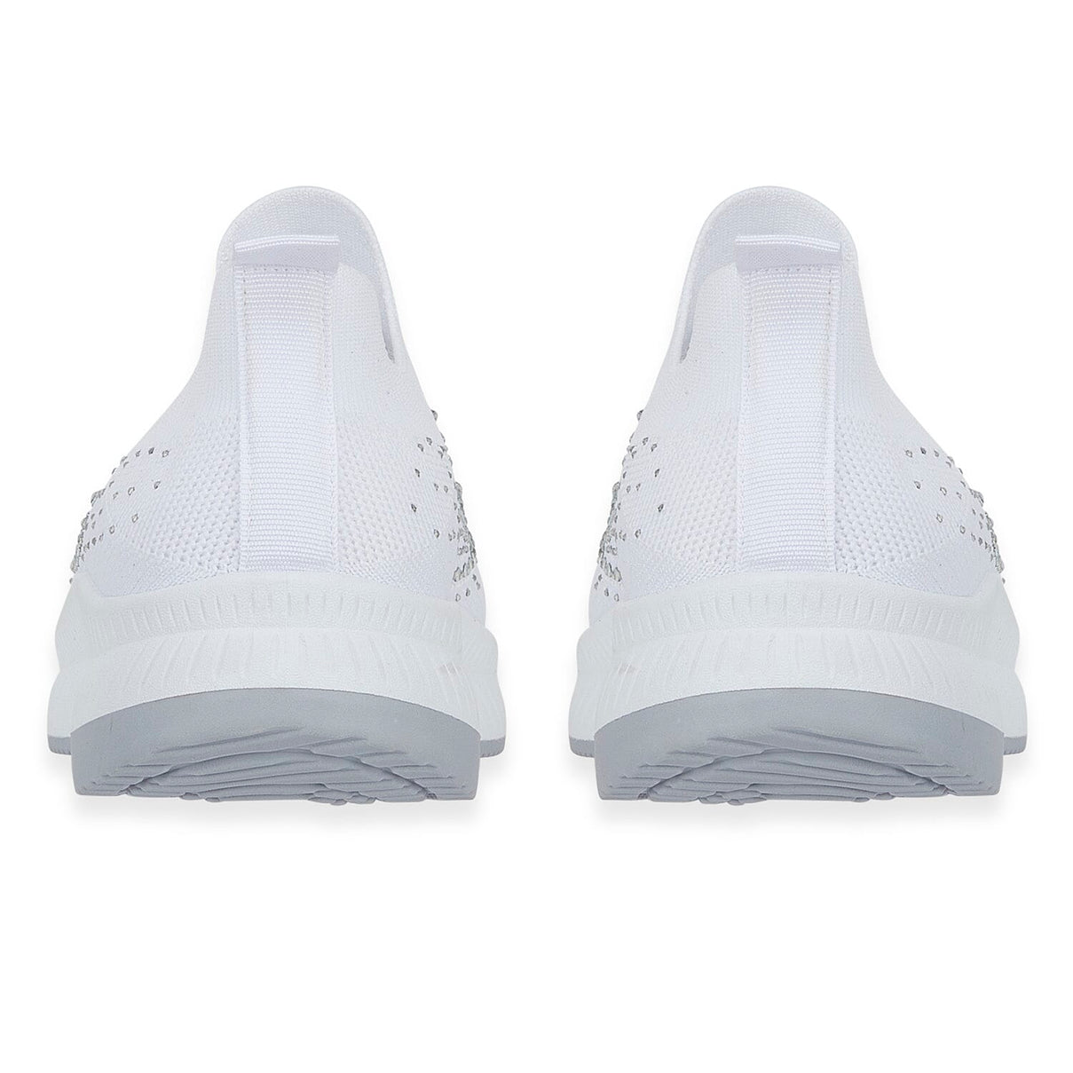Negroni Ladies Lightweight Slip On Leisure Shoe With Decorative Diamantes (Size 7) - White V32521102 2