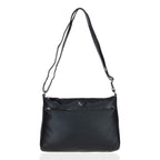 Ashwood Leather Balmoral Handbag with Adjustable Shoulder Strap - Black