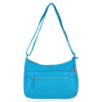 ONE TIME CLOSE OUT DEAL - Ashwood Meath Leather Handbag with Adjustable Shoulder Strap - Blue