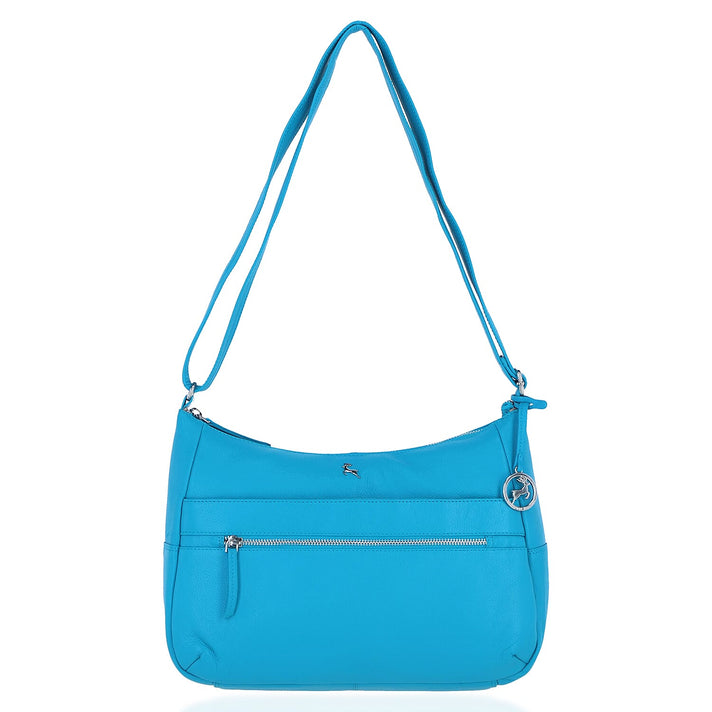 ONE TIME CLOSE OUT DEAL - Ashwood Meath Leather Handbag with Adjustable Shoulder Strap - Yellow 8547454 1