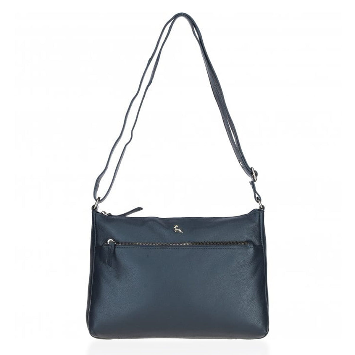 Ashwood Leather Balmoral Handbag with Adjustable Shoulder Strap - Navy V32531126 0