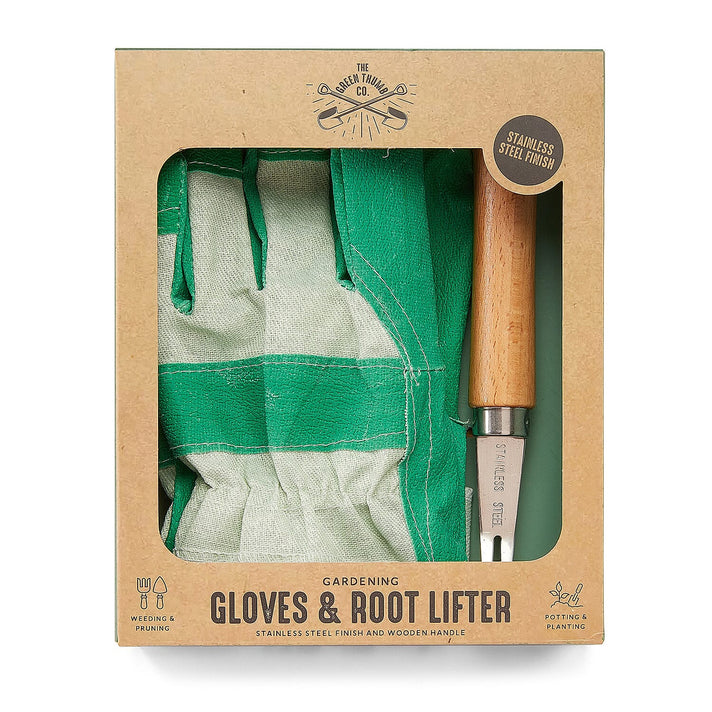 Gloves and Root Lifter Gift Set - Brown 8477445 1