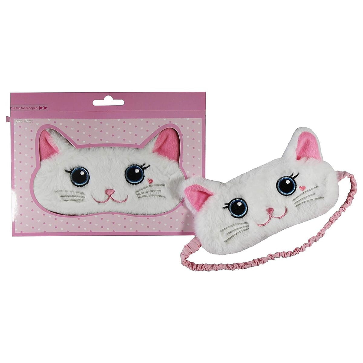 Set of 4 Animal Eye Masks - Golden Labrador, Kitty, Cat &amp; Pink Bunny 8241224 2