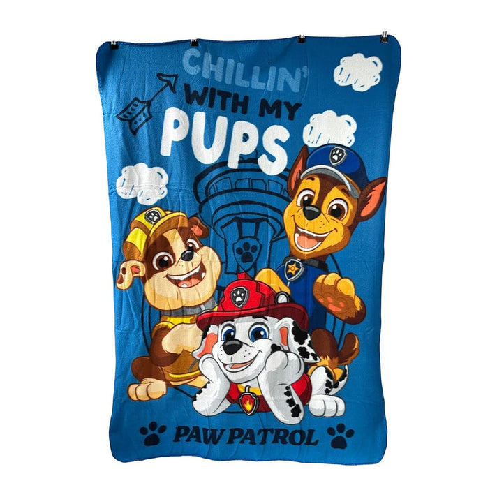 Chillin with My Pups Paw Petrol Kids Throw - Multi Colour 8570580 1