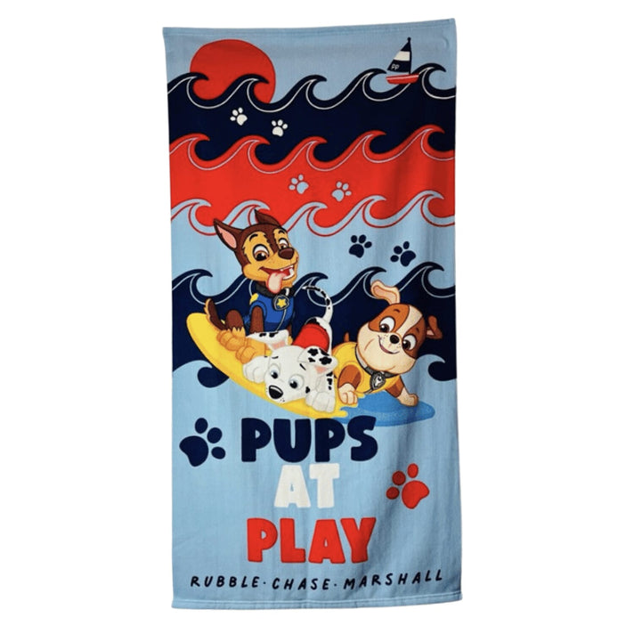 Pups at Play Kids Beach Towel - Multi Colour 8570301 1