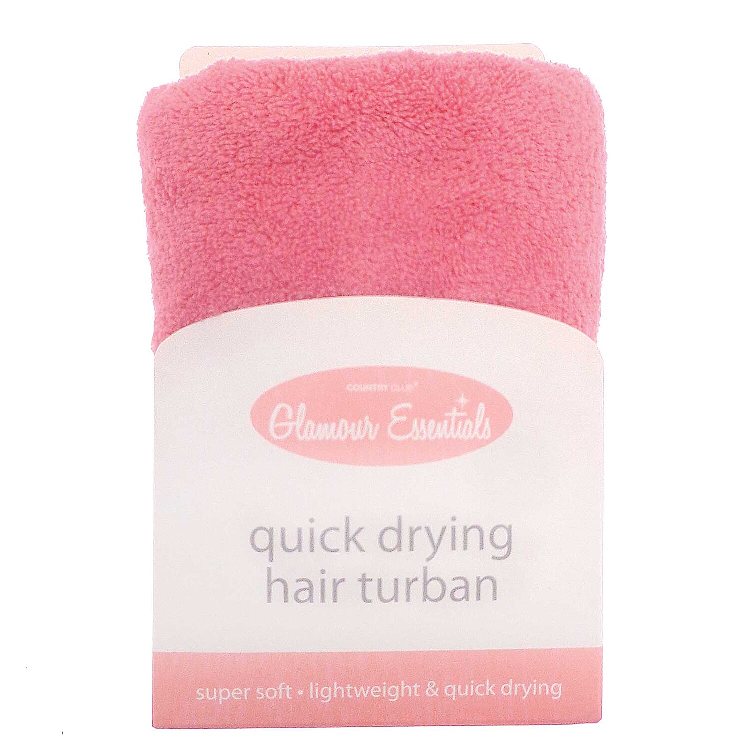 TJC Special Microfiber Quick Drying Hair Turban - Pink 8434596 0