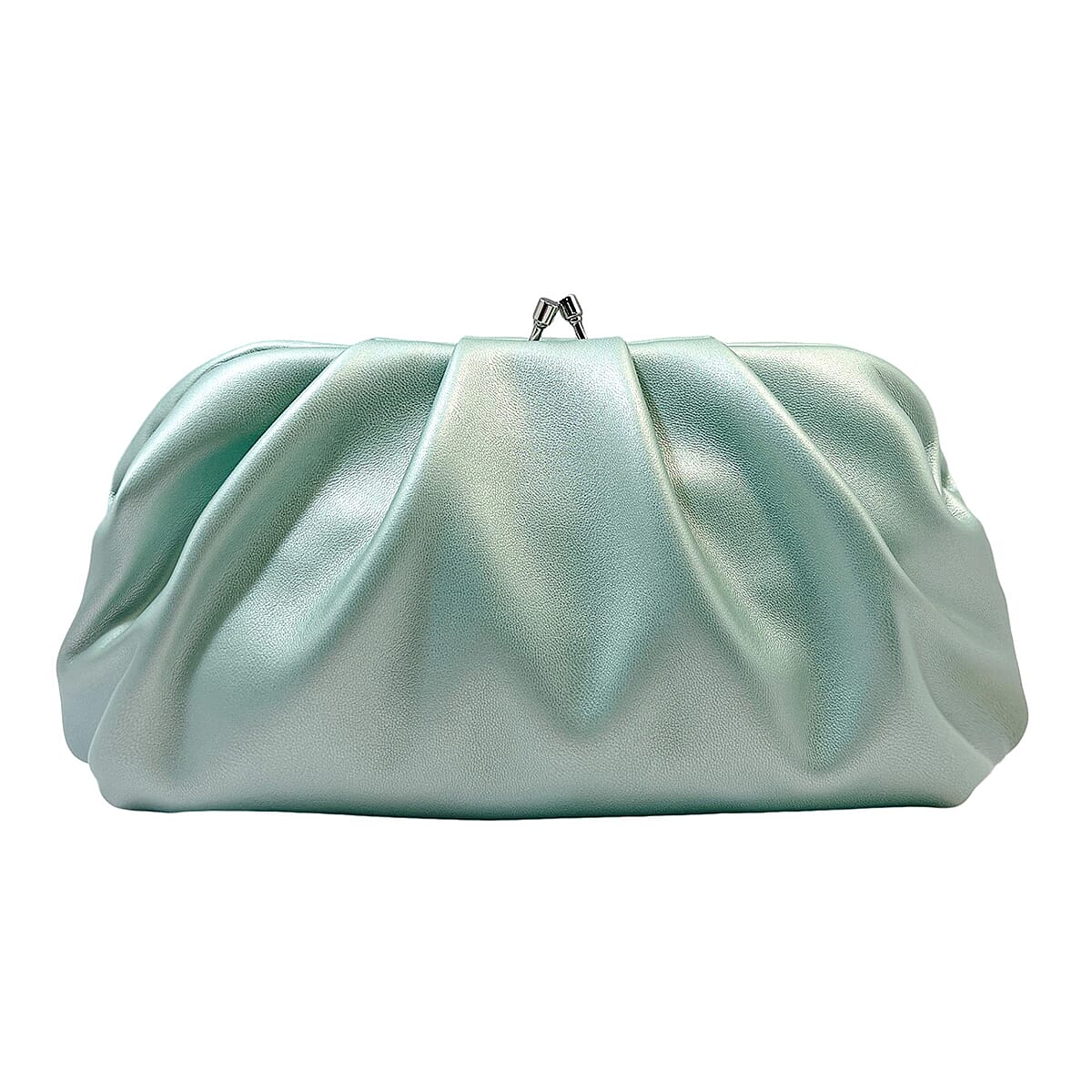 Soft Cloud Pouch Clutch Bag with Shoulder Chain (115 Cm) - Green 8359328 0