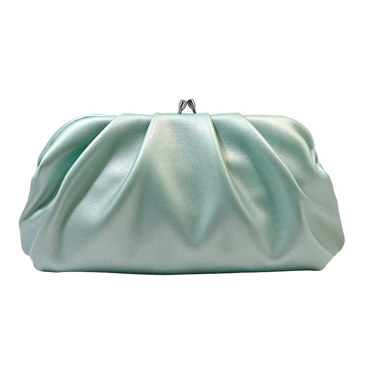 Soft Cloud Pouch Clutch Bag with Shoulder Chain (115 Cm) - Green 8359328 1