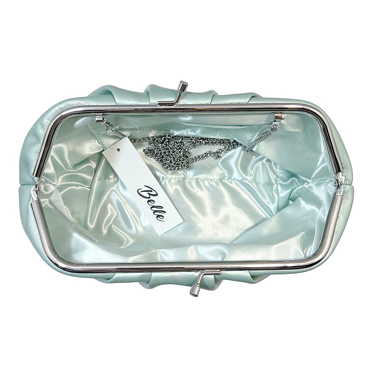 Soft Cloud Pouch Clutch Bag with Shoulder Chain (115 Cm) - Green 8359328 3