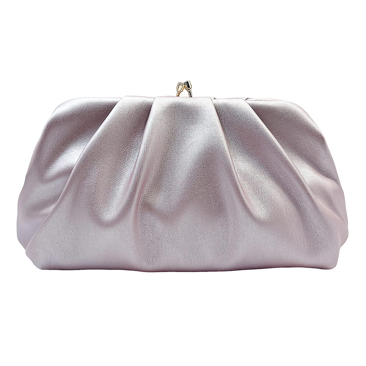 Soft Cloud Pouch Clutch Bag with Shoulder Chain (115 Cm) - Lilac 8359329 0