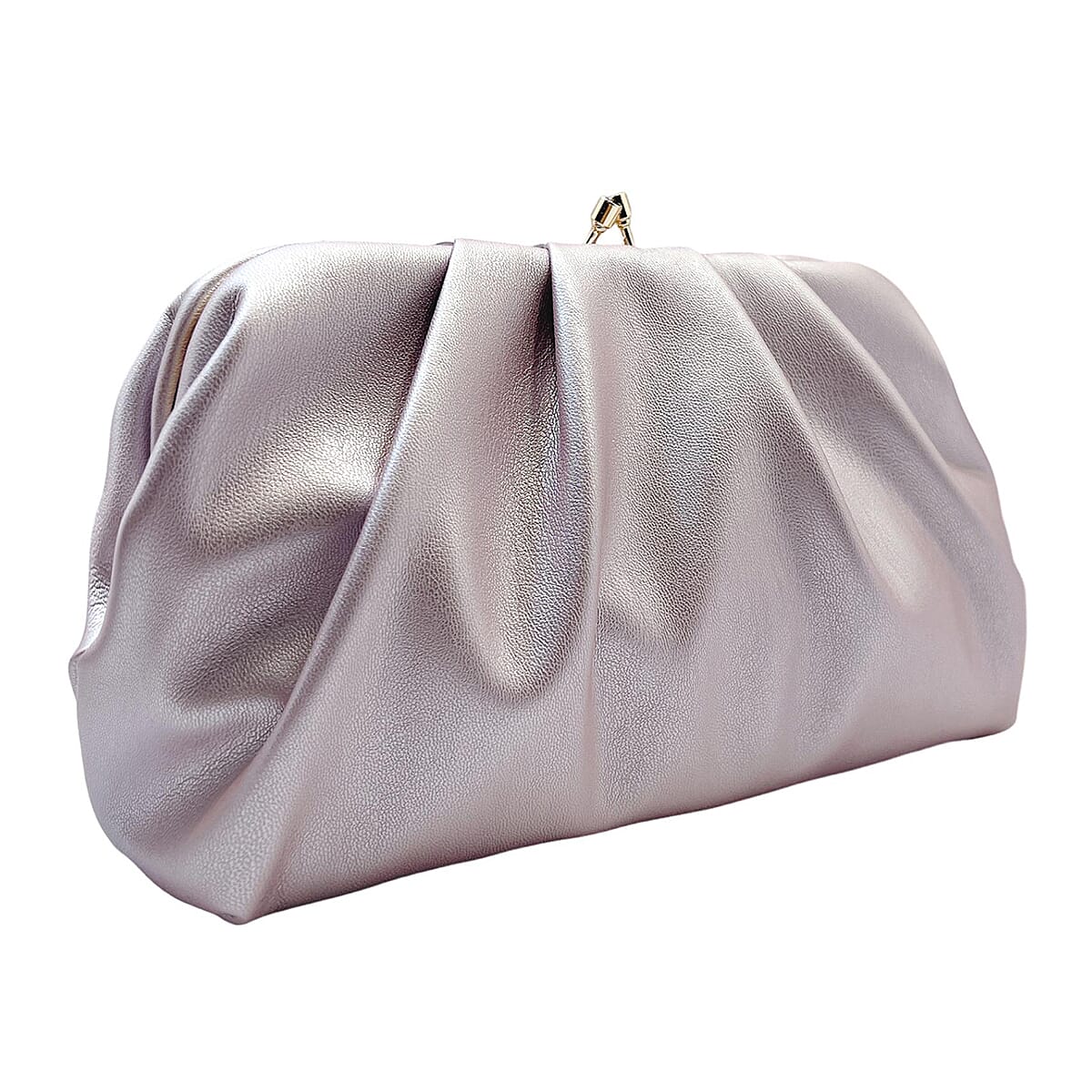 Soft Cloud Pouch Clutch Bag with Shoulder Chain (115 Cm) - Lilac 8359329 1
