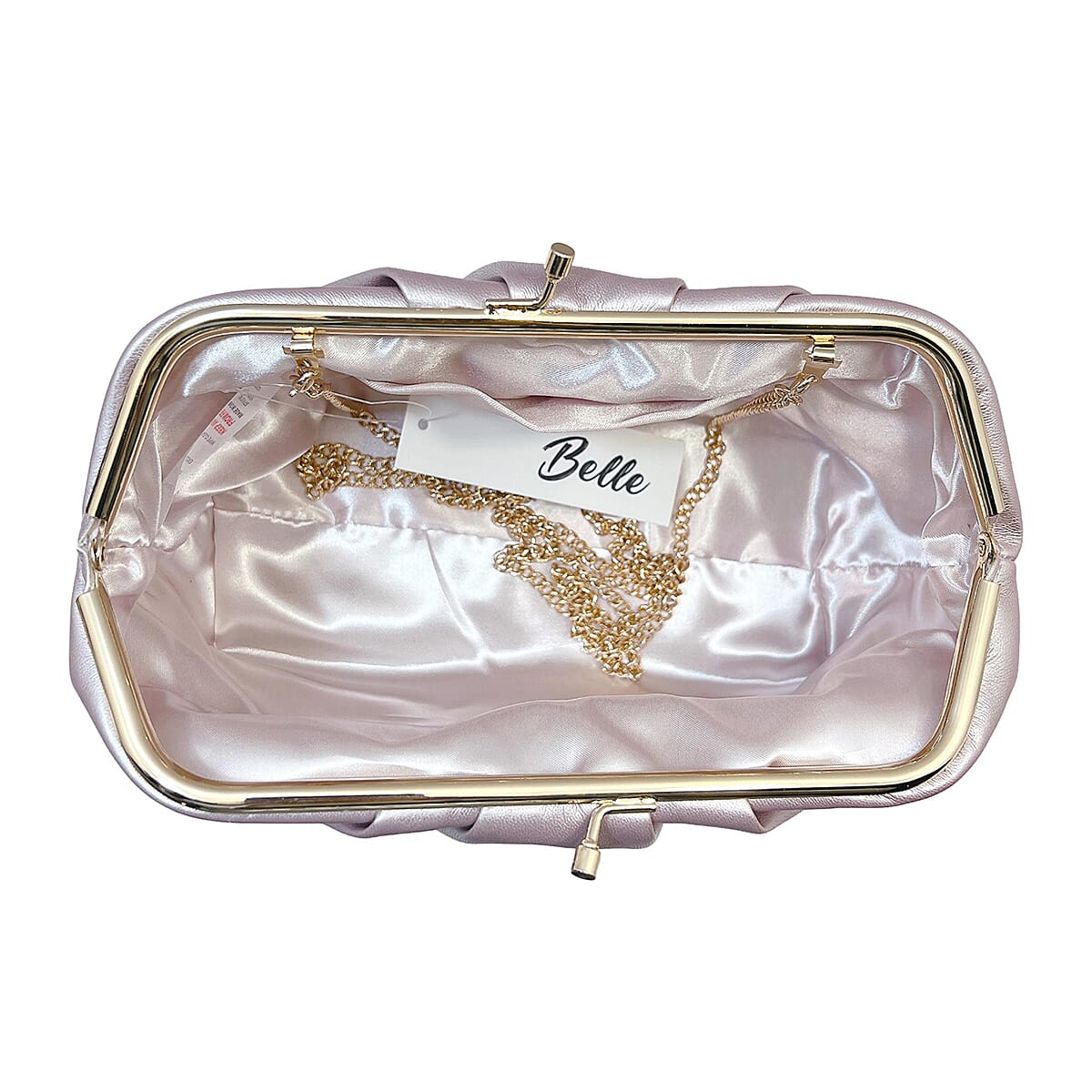 Soft Cloud Pouch Clutch Bag with Shoulder Chain (115 Cm) - Lilac 8359329 2