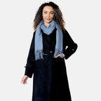 Heat Machine Scarf with Tassel (195 x 76 cm) - Blue