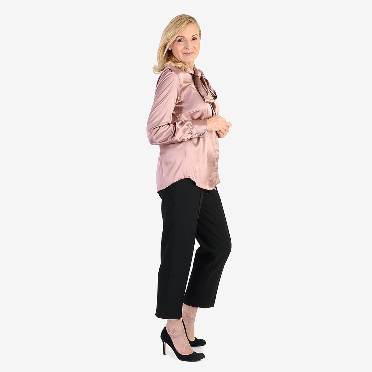 Best Seller Marina Kaneva Bow Tie Top (Size 8) - Rose Pink V32608648 4