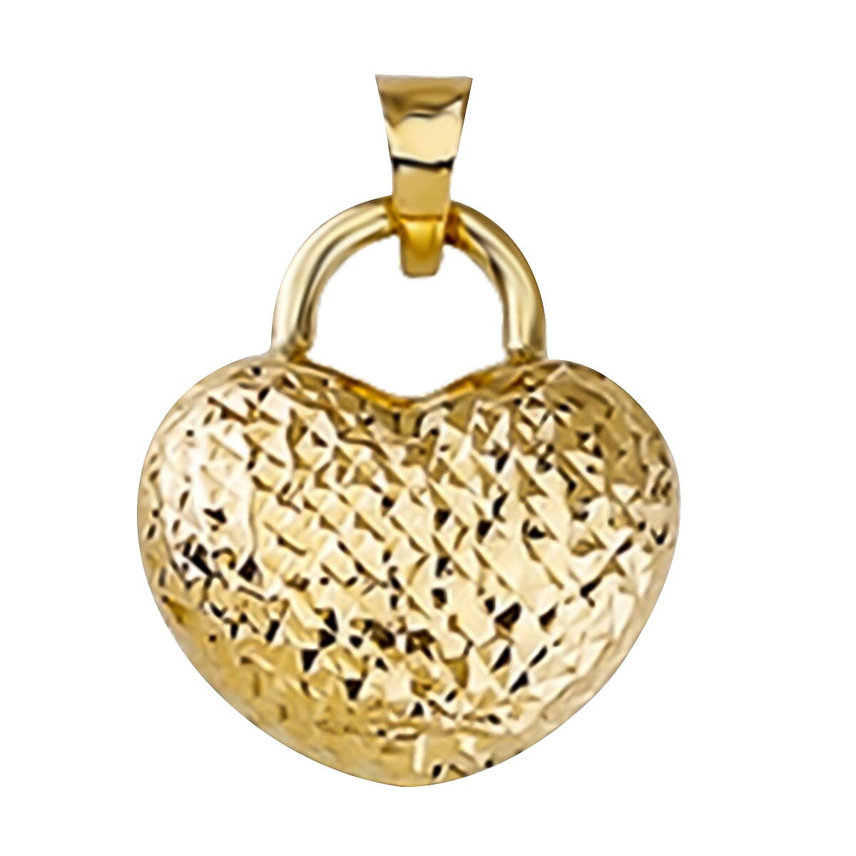 9K Yellow Gold Heart Pendant 7988084 1