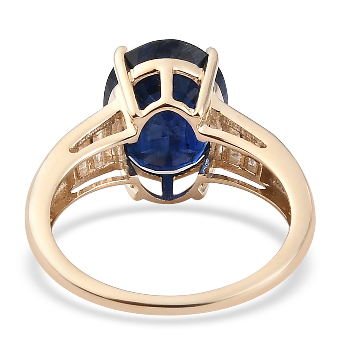 TLV - 9K Yellow Gold Kashmir Kyanite and Diamond Ring 4.80 Ct, Gold Wt 2.27 Gms. 7303110 5