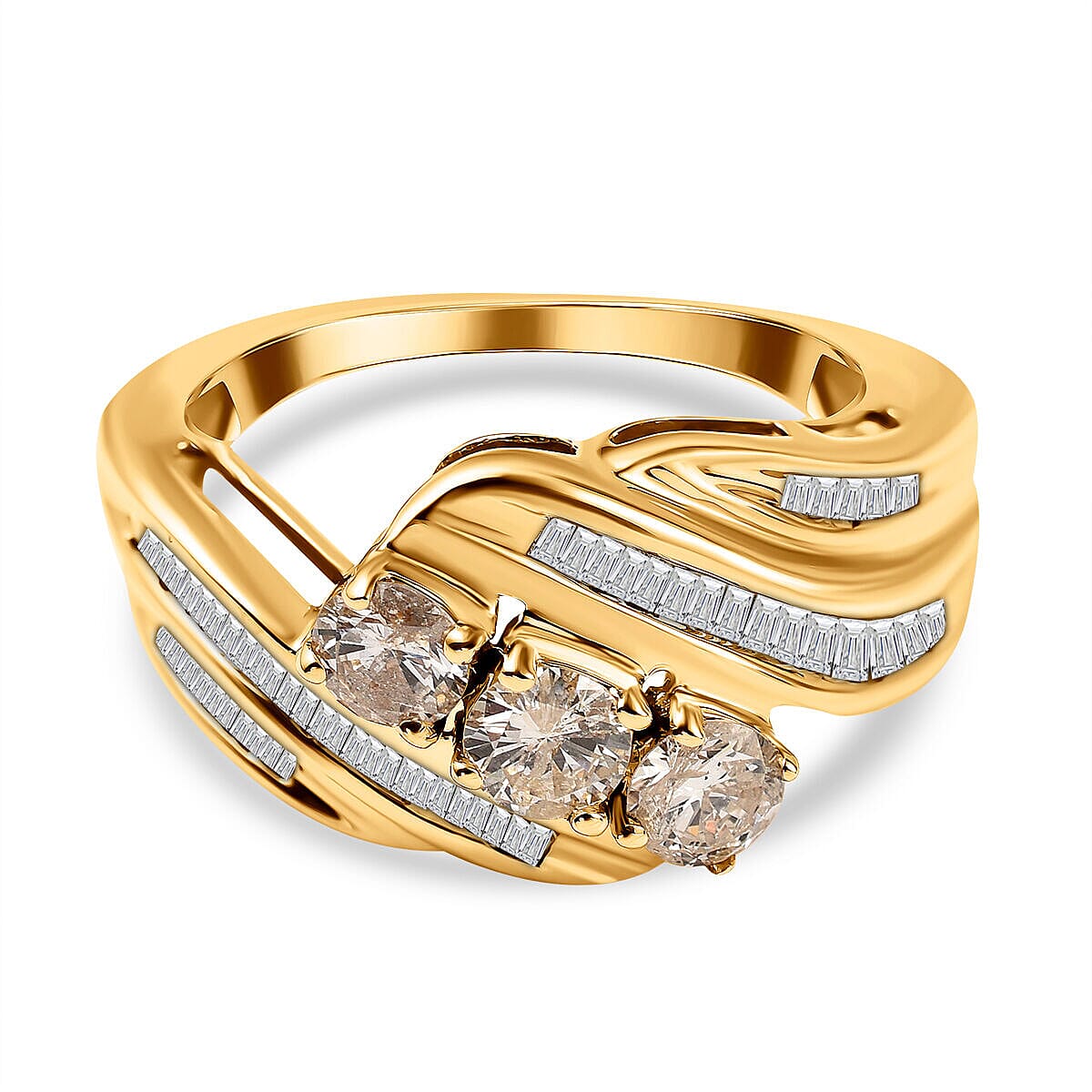 NY CloseOut - 10K Yellow Gold (I1-G-H) Diamond Ring 1.01 Ct. 7511932 0