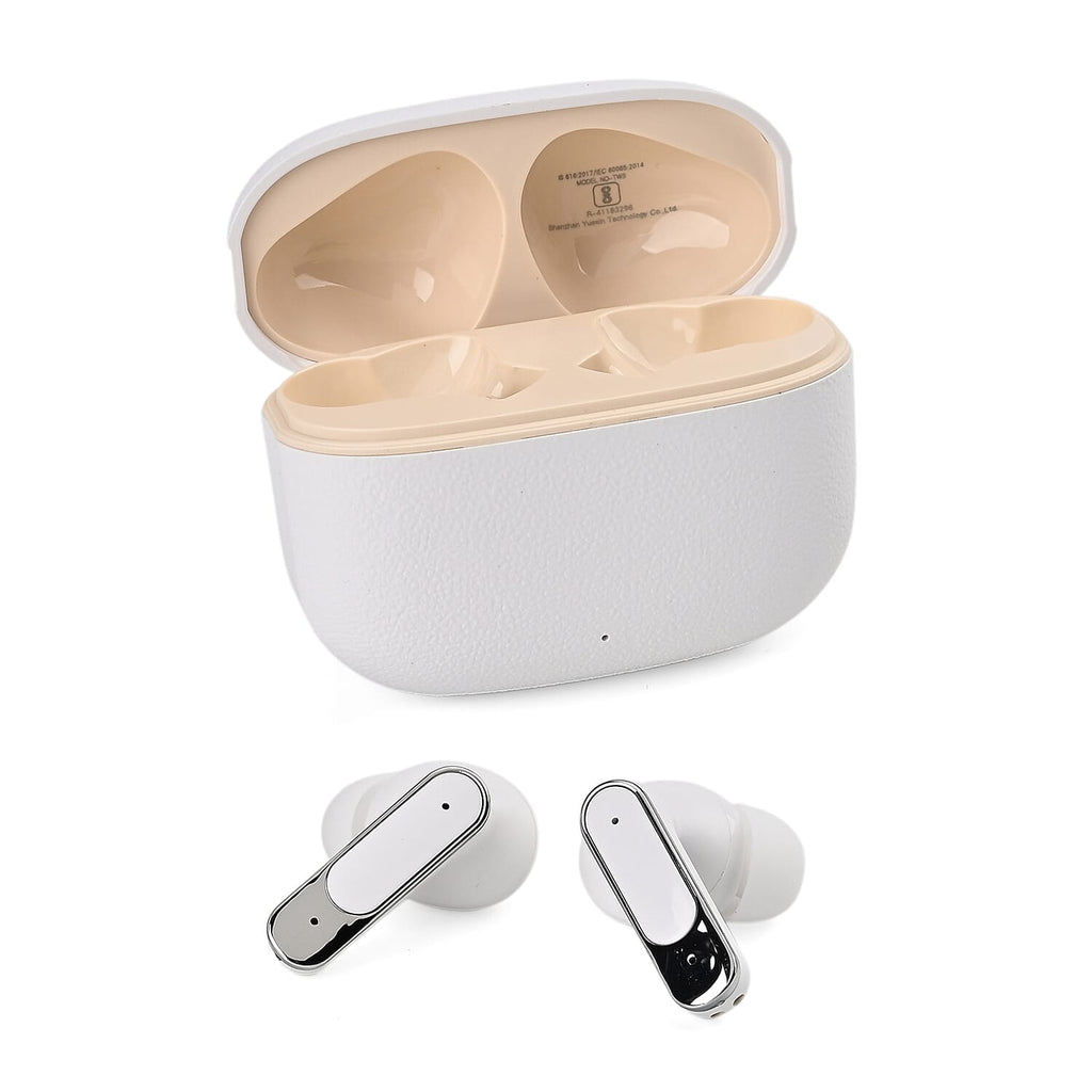TWS True Wireless Earbuds - 150mAh Charging Case & 3-4 Hour Playtime - White