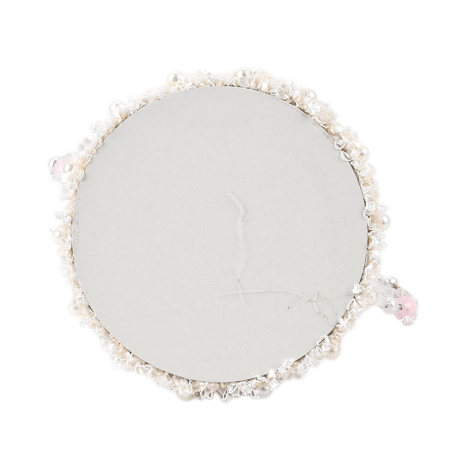 Aesthetic Sleeping Angel With Wings Tabletop Decoration (Size 14x13x10 cm) - Pink and White 7631940 4