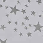 Water Resistant Star Wipe Clean Table Cloth (Size 178x132 Cm) - Silver