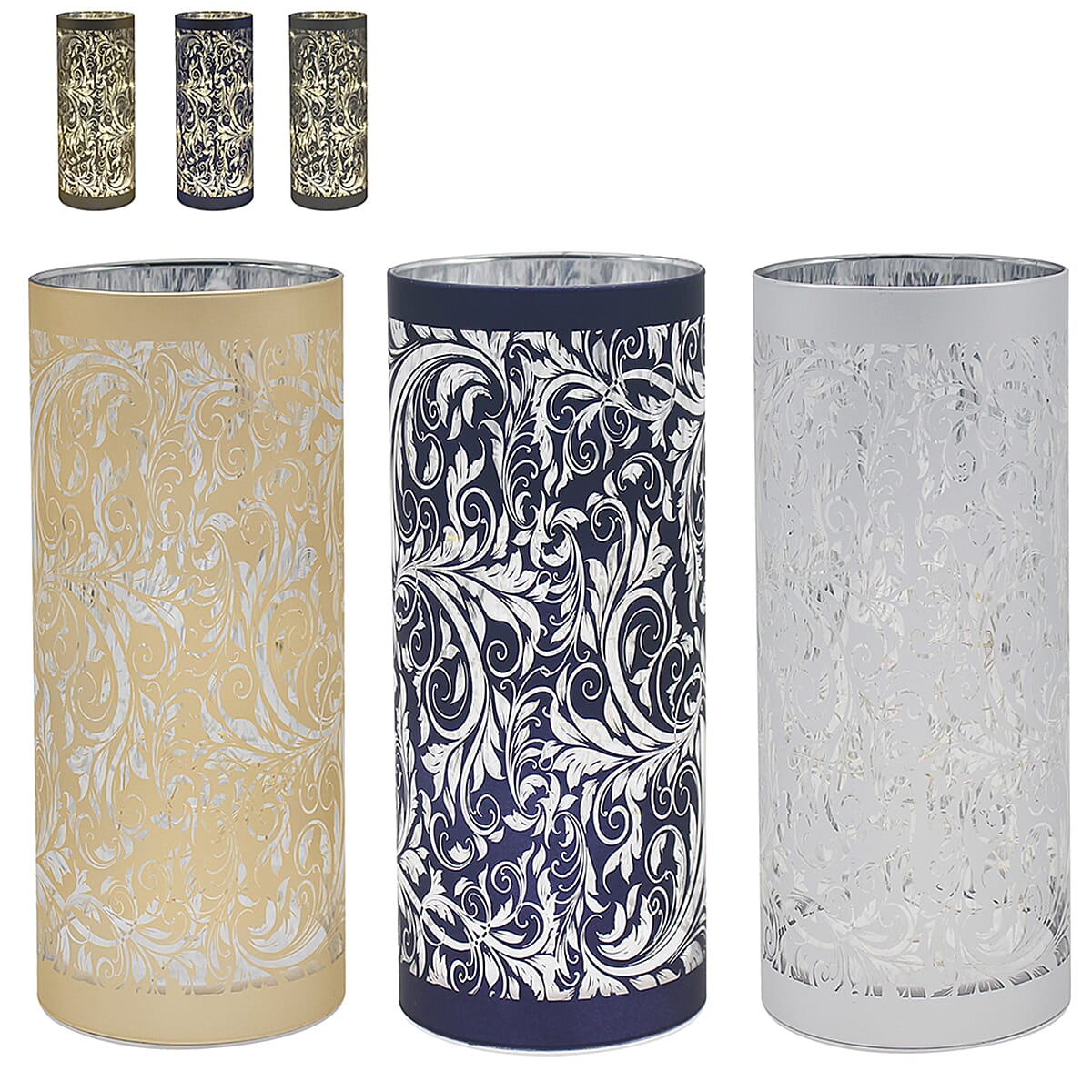 Table Lamp (Size 10x10x25 cm) - Golden 7771869 0