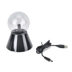 Magical Electrostatic Ball Table Lamp (Battery 4 AAA (Not Inc.) - Black & White