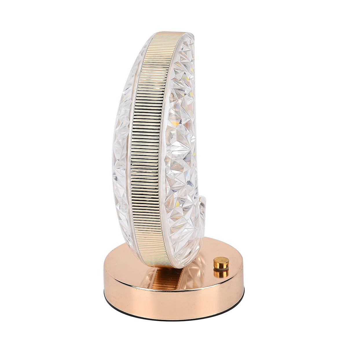 Touch Moon - Shaped Crystal Table Lamp - Gold 7645449 5