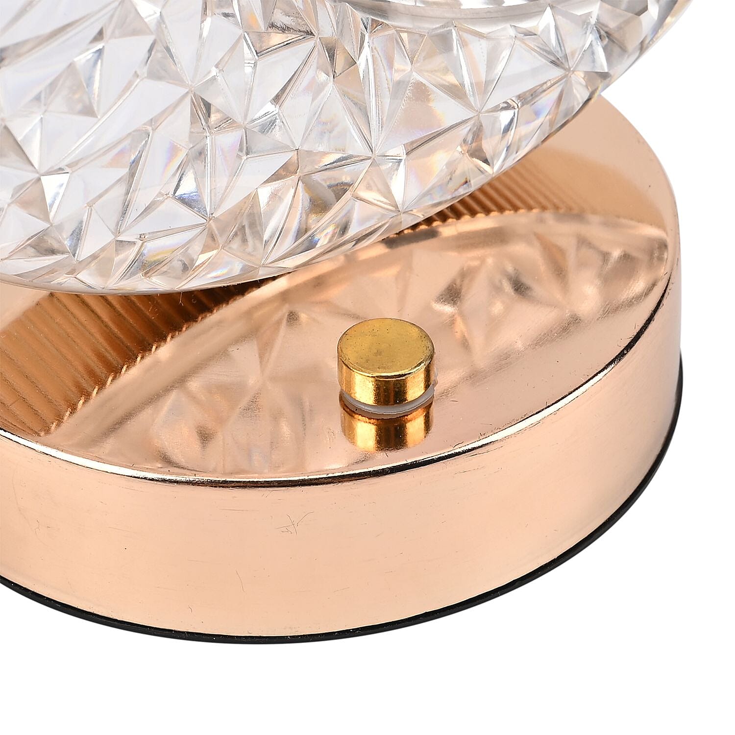 Touch Moon - Shaped Crystal Table Lamp - Gold 7645449 8