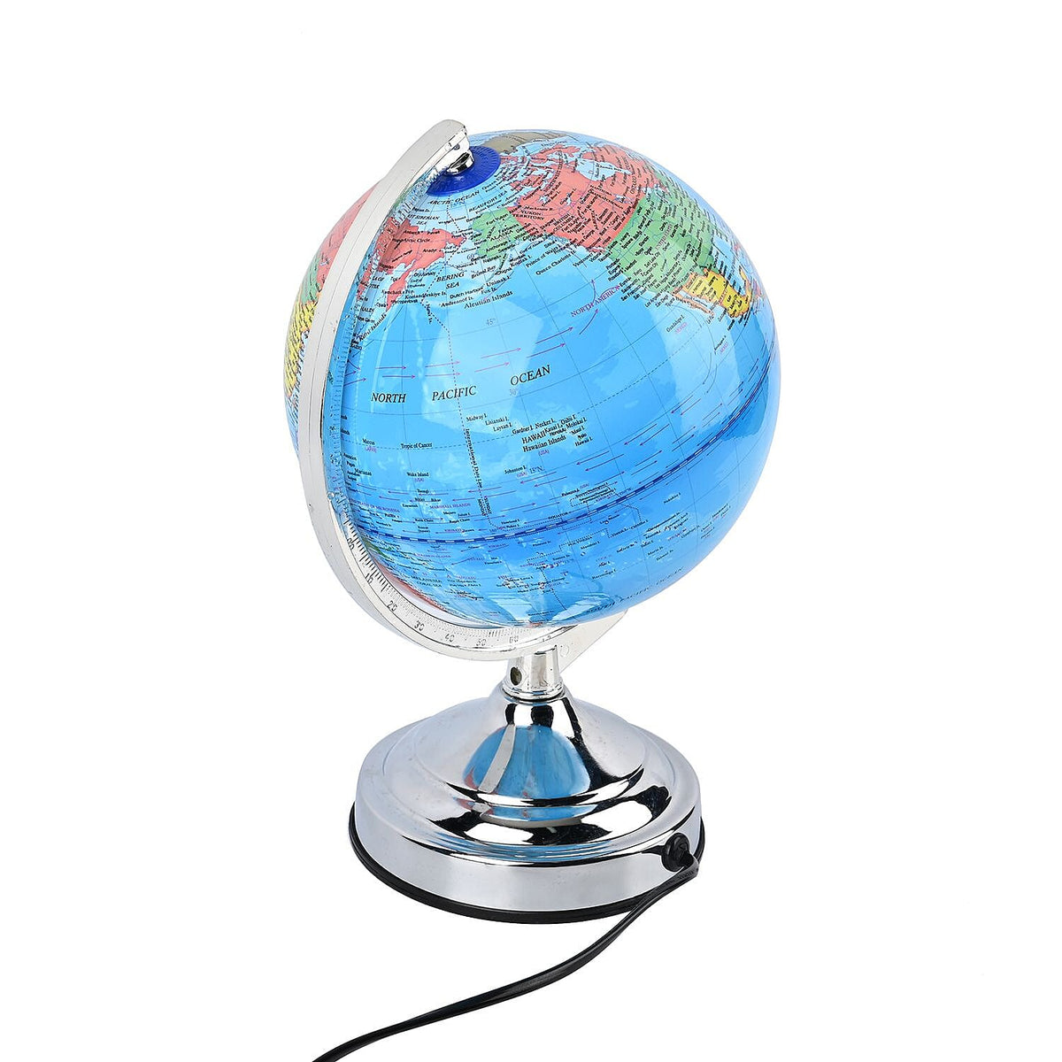 Illuminated Globe with Metal Stand with 3 Brightness Mode Function - (Size 32x22x20cm) 7572701 4