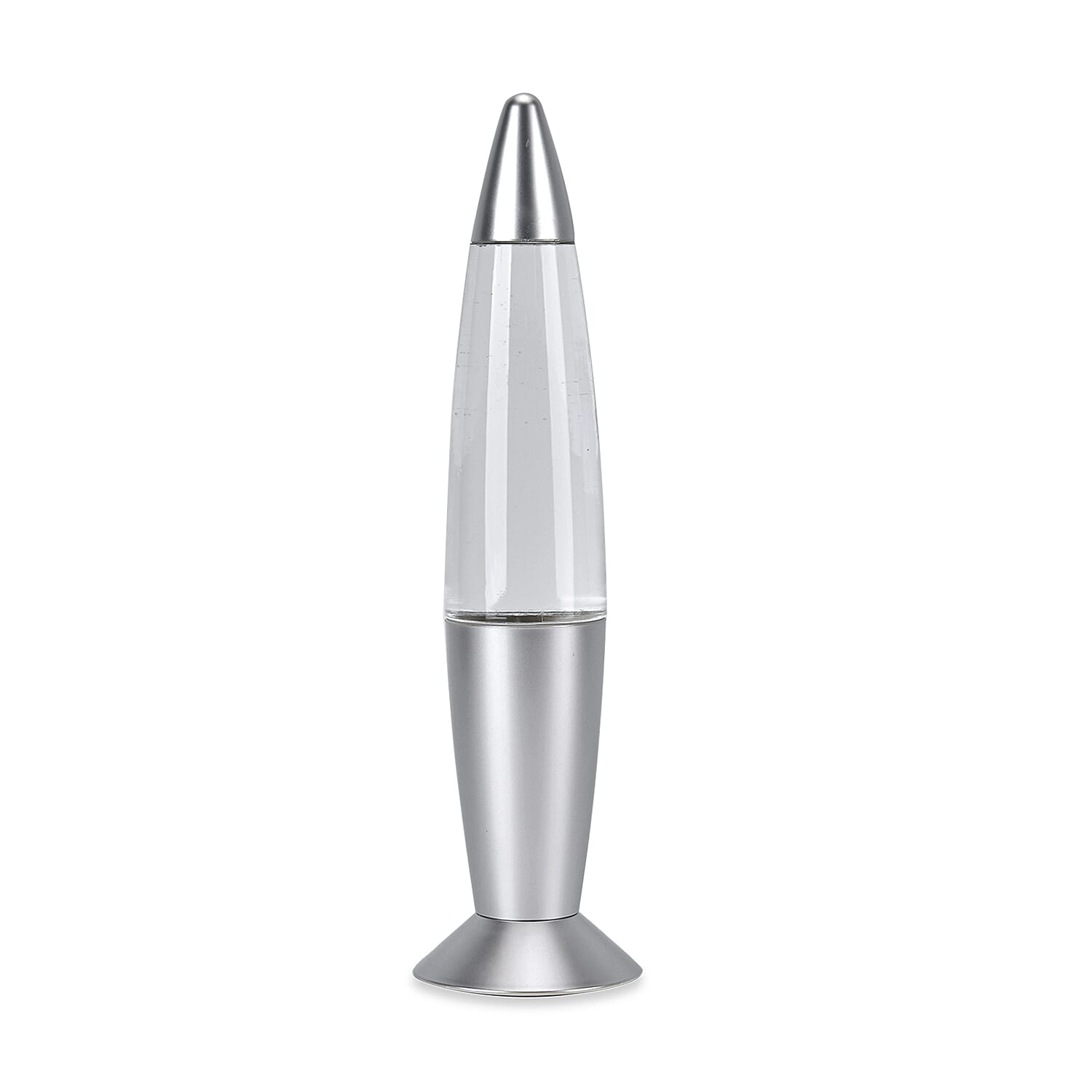 LED TORNADO Colour Changing Table Lamp (3 AAA Battery, Not Incl) - Silver 7683646 0