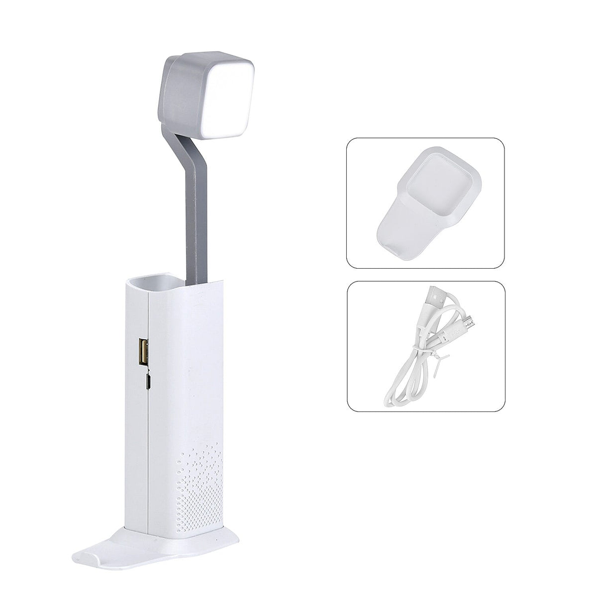 Multifunction Telescopic Table Lamp with 3 Brightness Settings - White 7677325 0