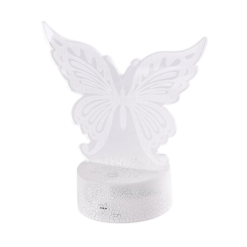 3D LED Butterfly Night Lamp With Remote Control (3xAA Battery, Not Included)