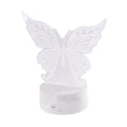 3D LED Butterfly Night Lamp With Remote Control (3xAA Battery, Not Included)