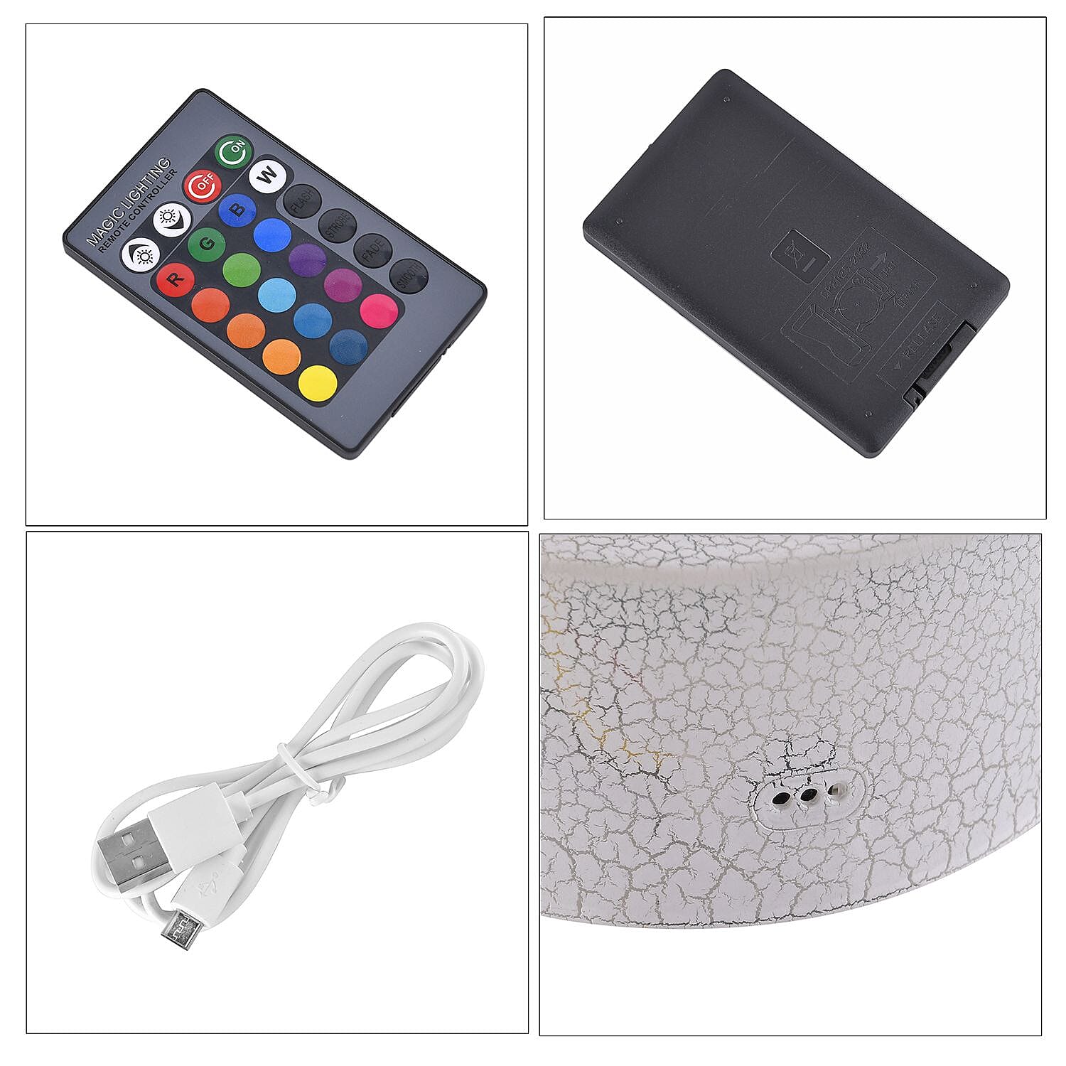 3D LED Butterfly Night Lamp With Remote Control (3xAA Battery, Not Included) 7545968 6