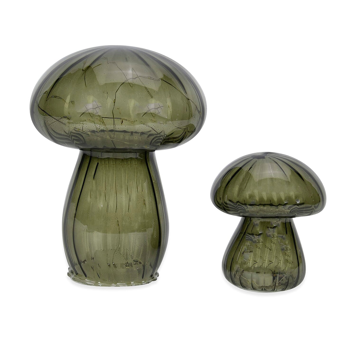 Mushroom Glass Light Table Lamp Set of 2 7793611 0