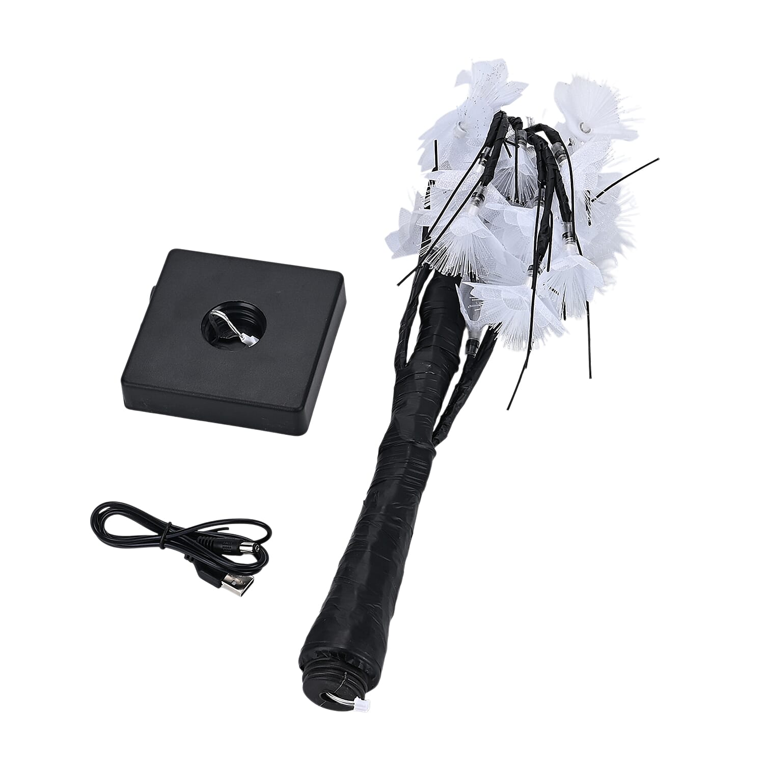 Warm Light Maple Tree with Timer - USB - White 8197350 6