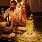 USB Rechargeable Touch Sensor Table Lamp with Remote (Battery 800mAh) - Crystal