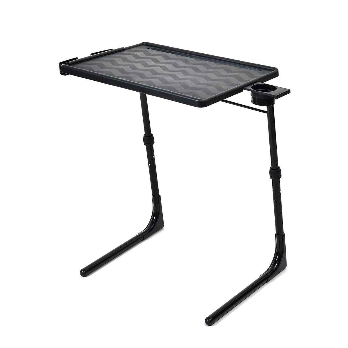 TV Tray and Cup Holder Large Folding Table - Black 7700522 0