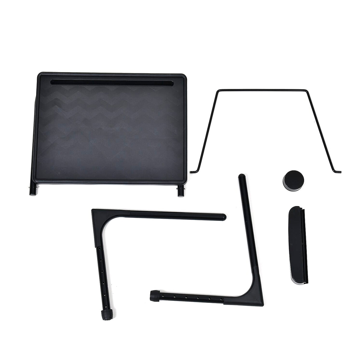 TV Tray and Cup Holder Large Folding Table - Black 7700522 2
