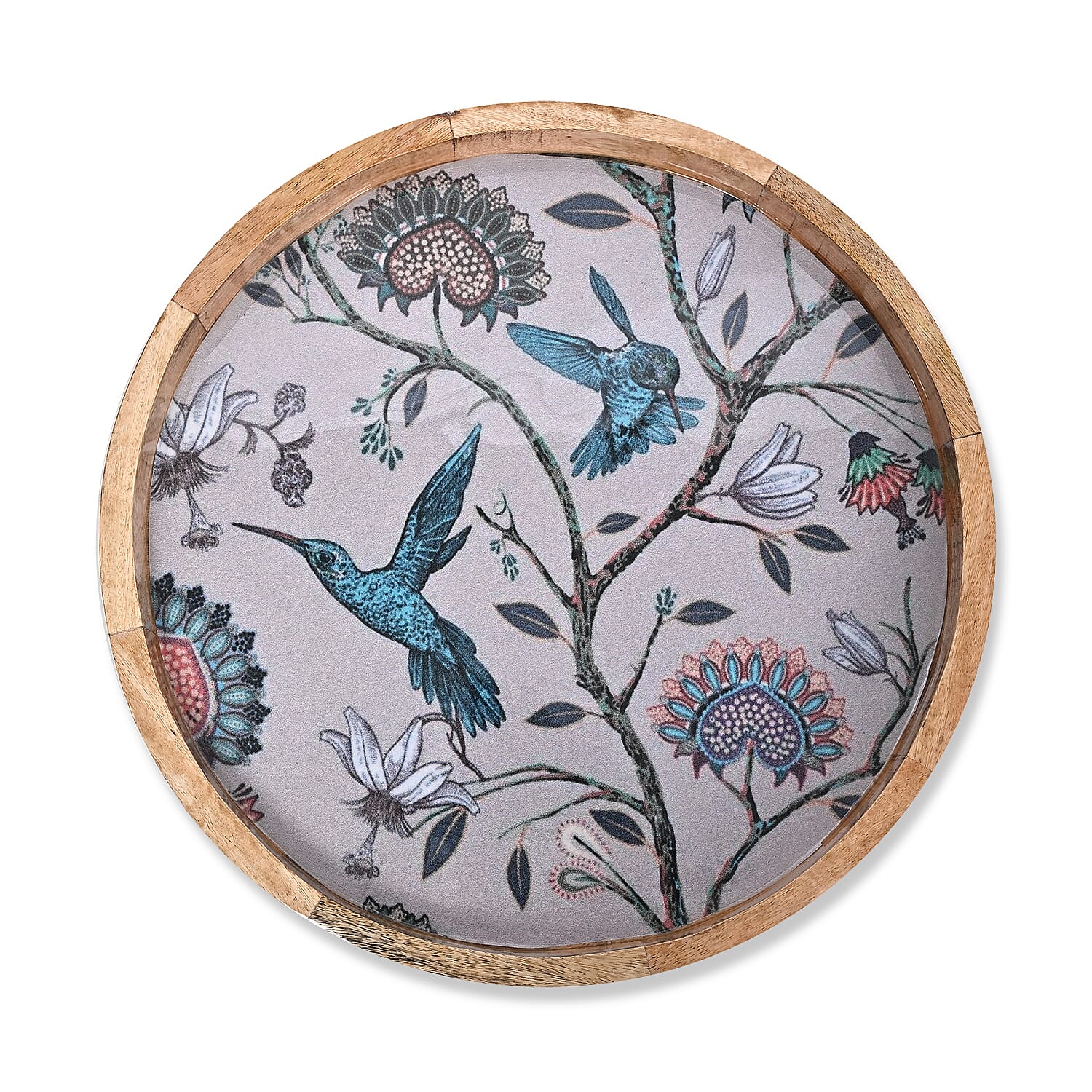 Mango Wood Enamelled Coffee Table (Size 45 x 45 cm) Flat Packed - Blue 8194234 7