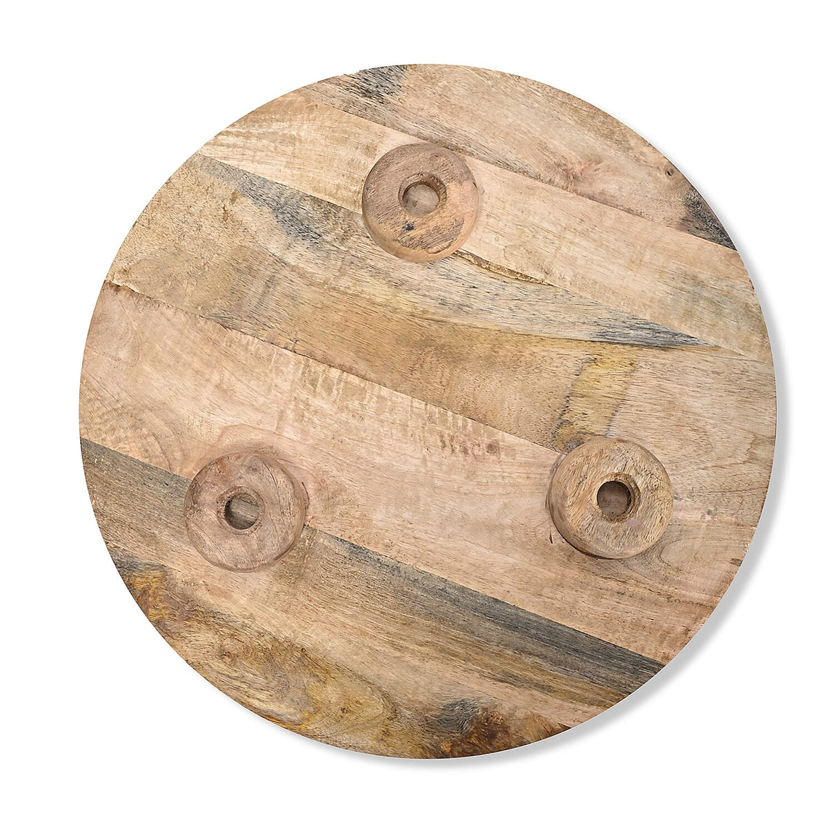 Mango Wood Enamelled Coffee Table (Size 45 x 45 cm) Flat Packed - Blue 8194234 8