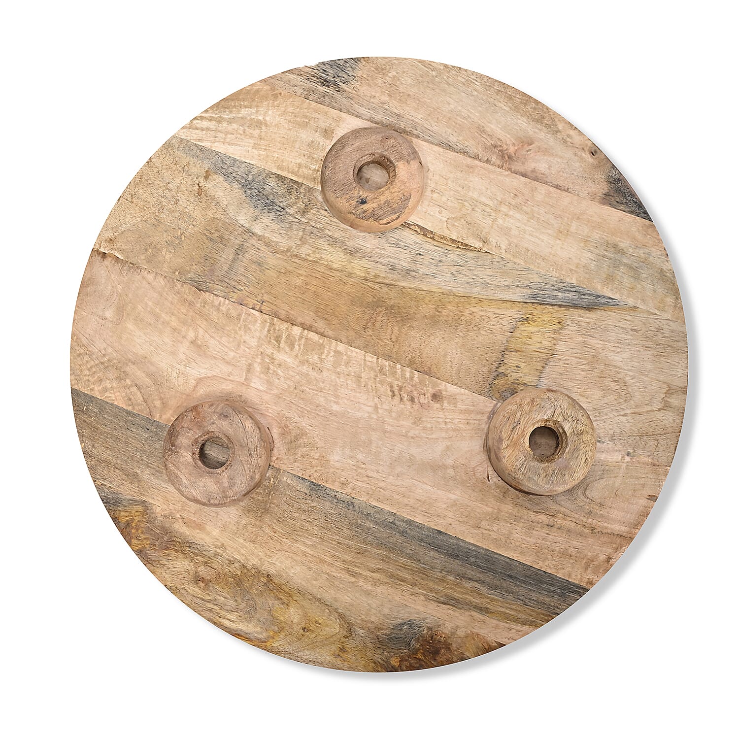 Mango Wood Enamelled Coffee Table (Size 45 x 45 cm) Flat Packed - Blue 8194234 8