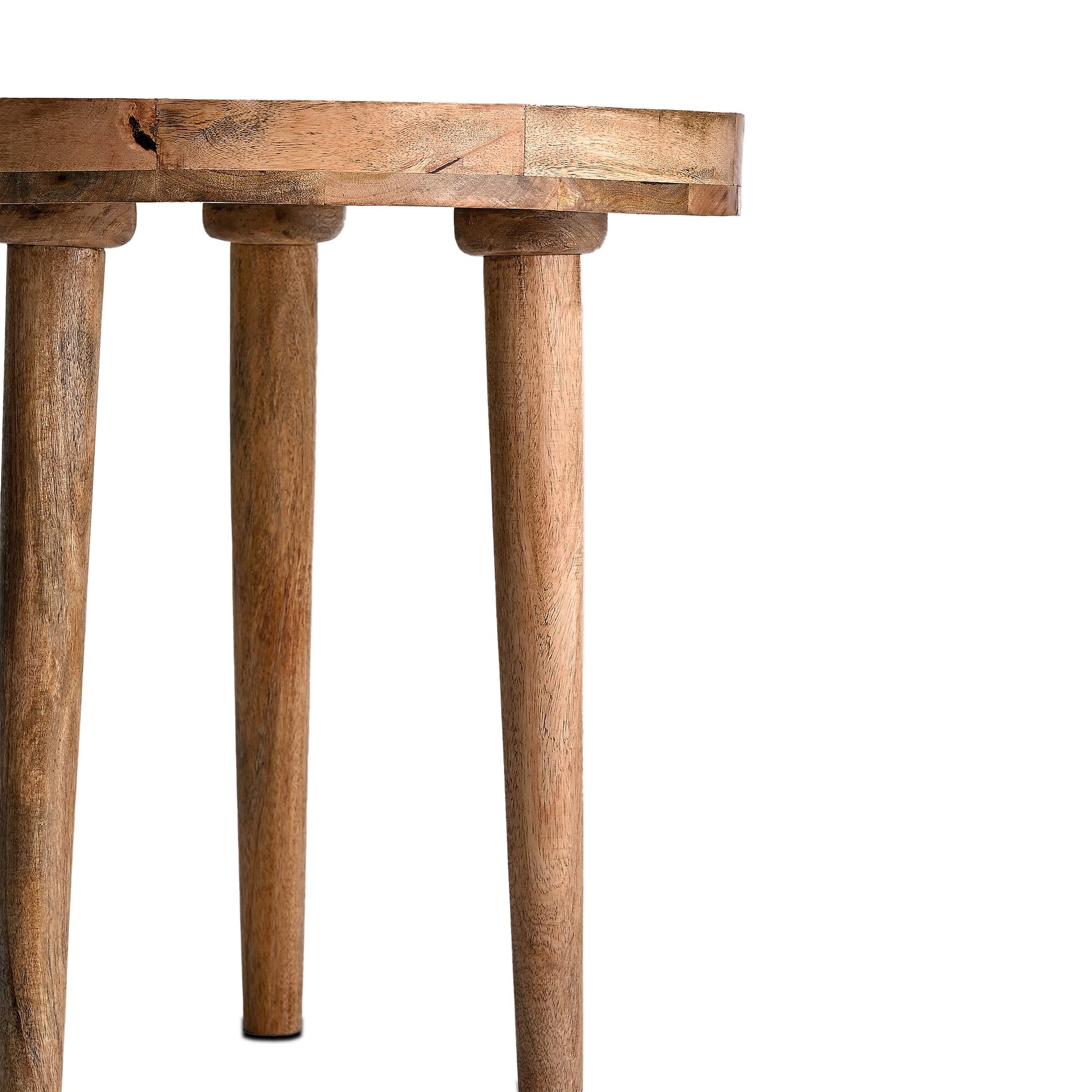 Mango Wood Enamelled Coffee Table (Size 45 x 45 cm) Flat Packed - Multi Colour 8170536 4