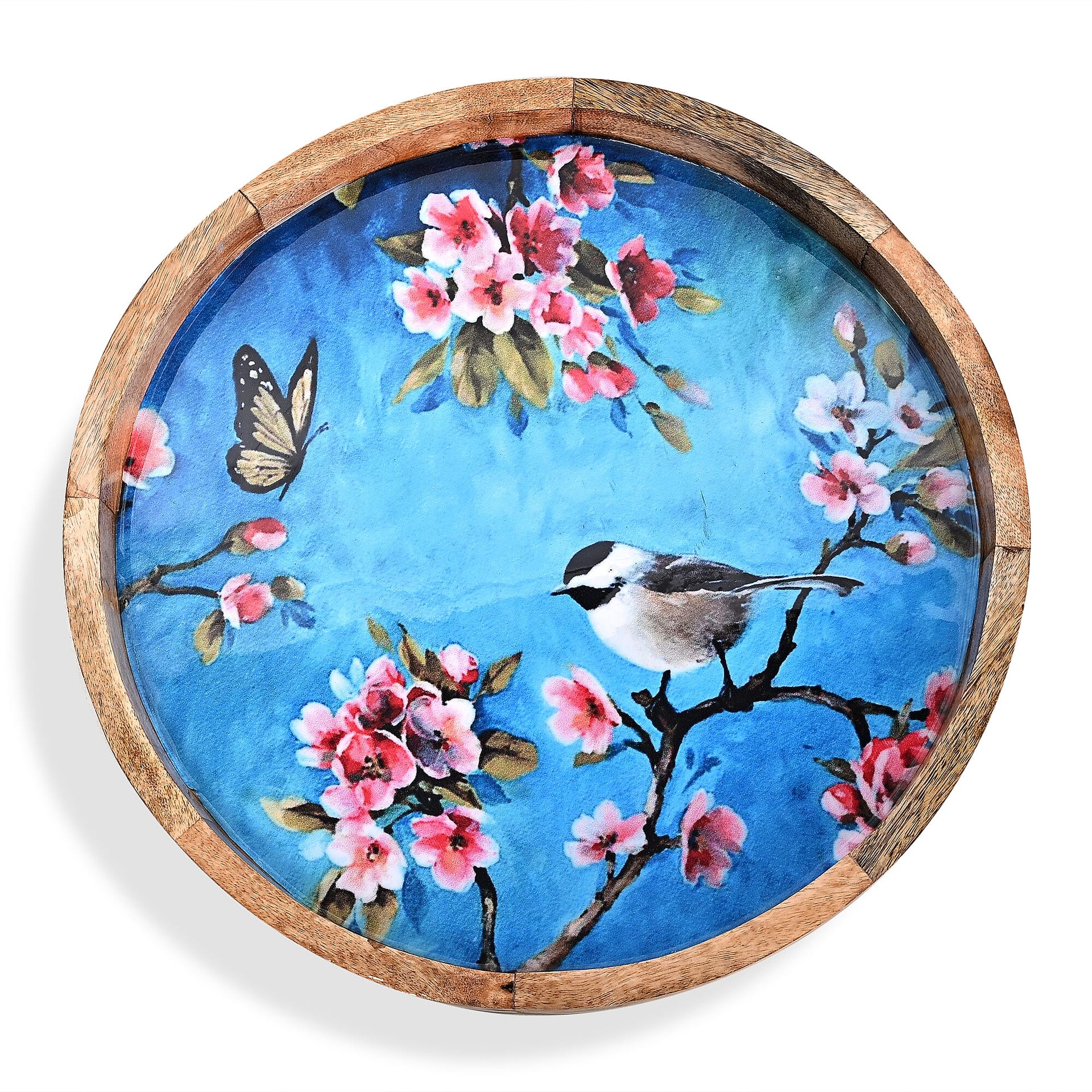 Mango Wood Enamelled Coffee Table (Size 45 x 45 cm) Flat Packed - Multi Colour 8170536 6