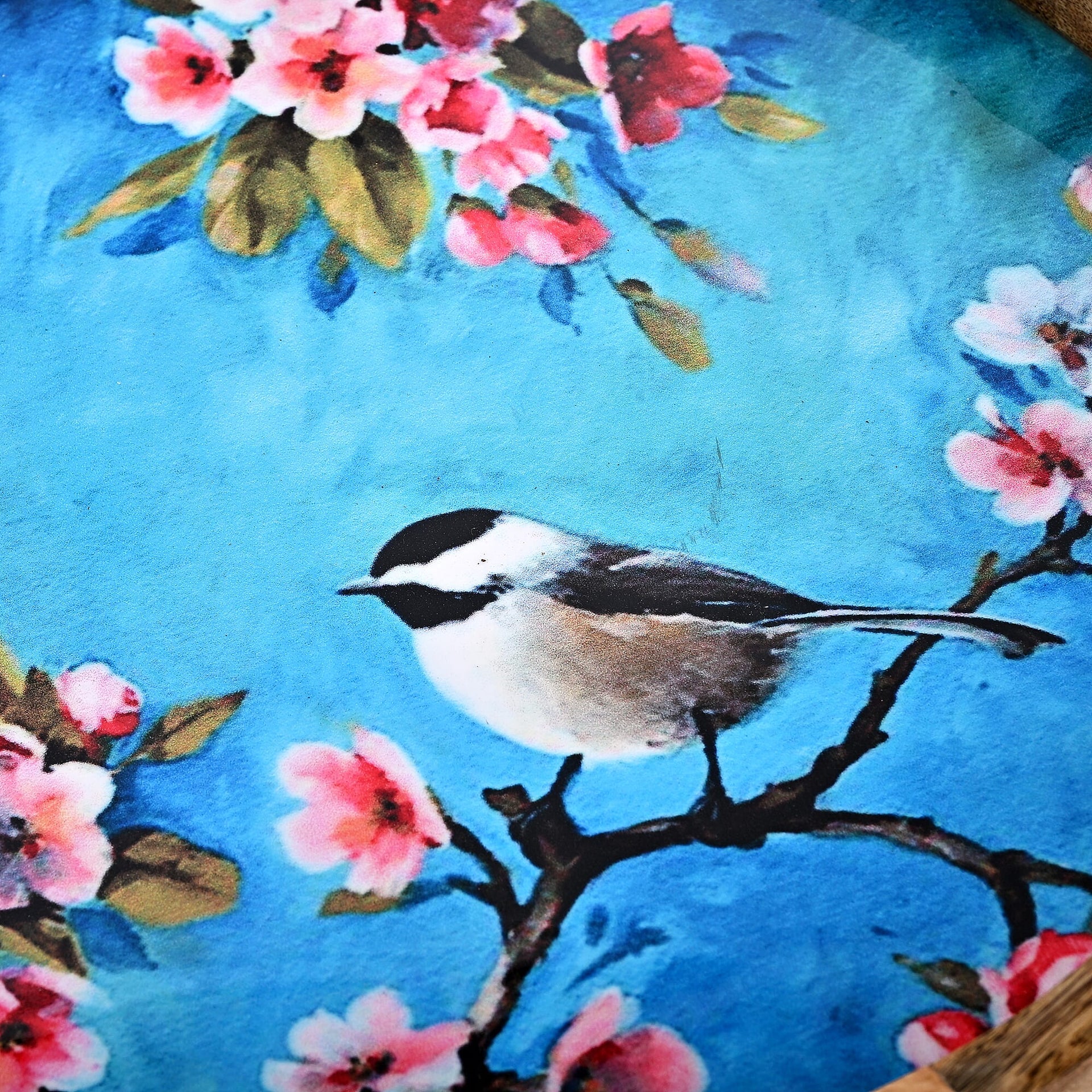 Mango Wood Enamelled Coffee Table (Size 45 x 45 cm) Flat Packed - Multi Colour 8170536 8