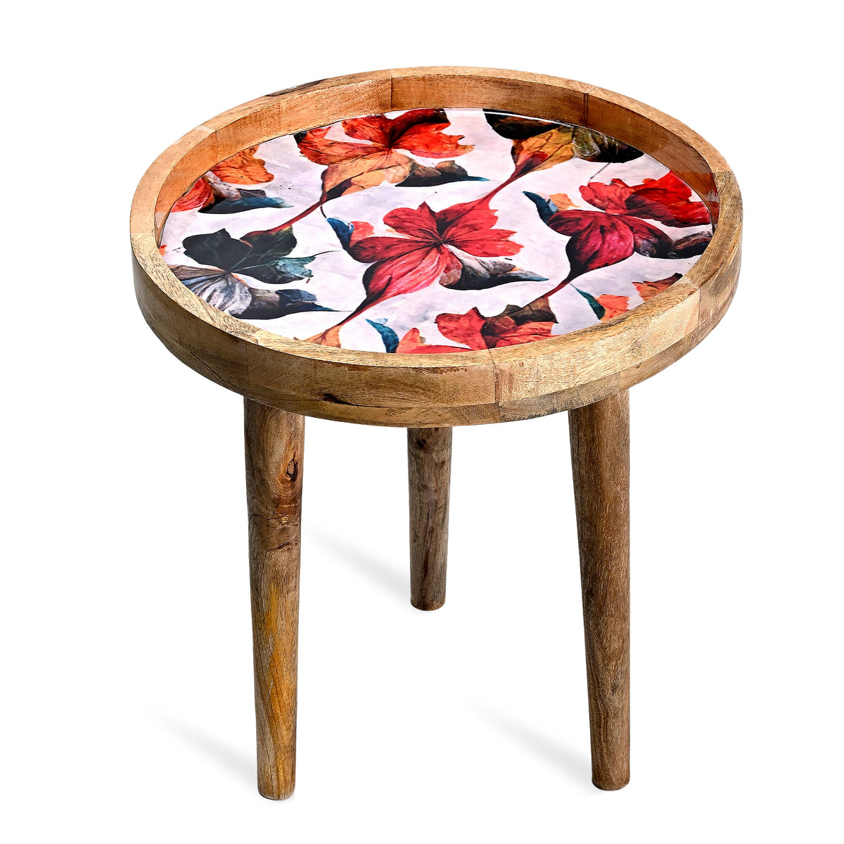 Mango Wood Enamelled Coffee Table (Size 45 x 45 cm) Flat Packed - Navy V32759448 2