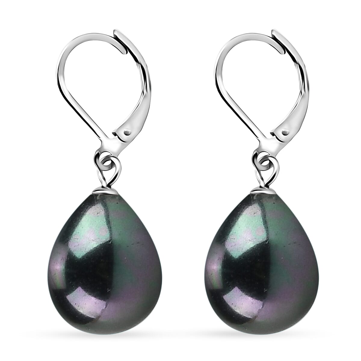 One Time Mega CloseOut - Tahitian Shell Pearl Drop Earring with Lever Back 8356375 4