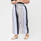 Cropped Palazzo (Size L, 16 to 18) - Stripes