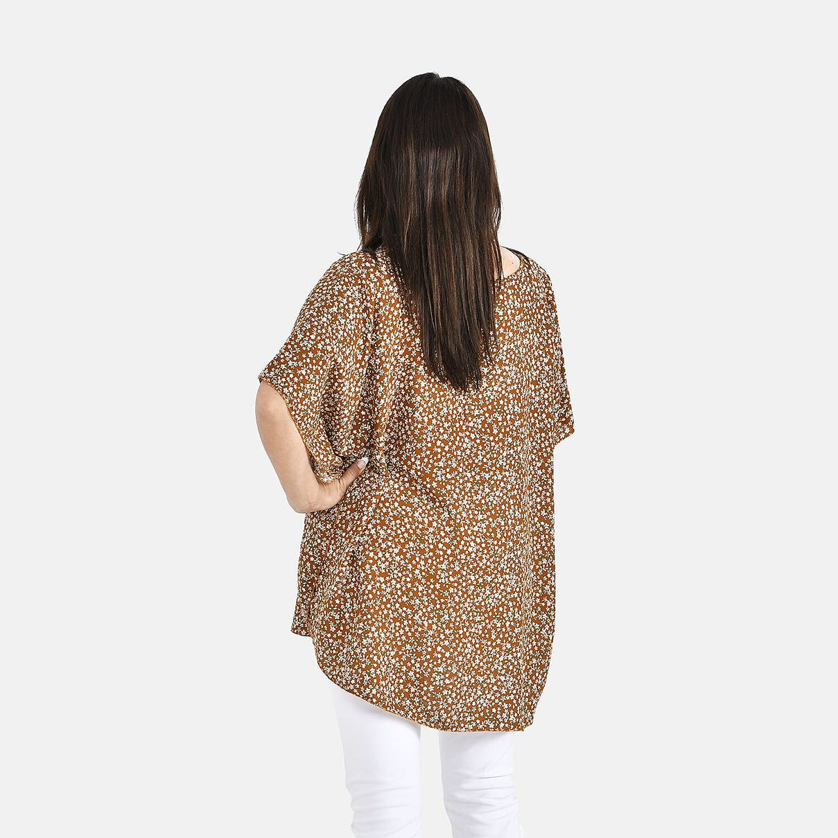 TAMSY Floral Pattern Top  - Sunset Yellow 7326852 2